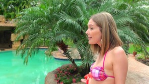 MILF Next Door: Blonde haired Star group sex in the pool