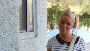 DirtyMasseur: Bald Alexis Monroe riding big dick outdoors