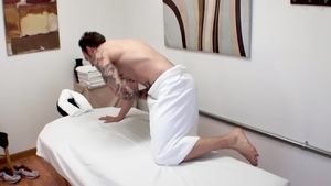 Happy Tugs - European Mila Fyre is a tattooed brunette