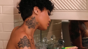 Round and Brown: Honey Gold POV throat fucking scene