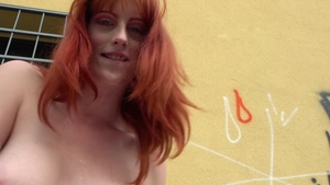 PublicAgent.com: Dirty Alex Harper POV tittyfuck in public