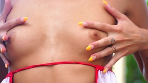 Nubiles: Brunette Dana Wolf needs hard sex in bikini