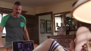 Family XXX - Lyra Lockhart & Charles Dera getting facial