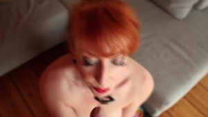 Red XXX: Huge tits MILF agrees to sloppy fucking