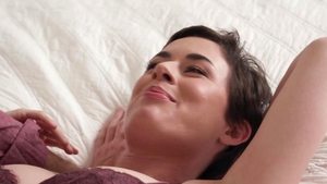 Romance - Hard ramming alongside brunette Olive Glass