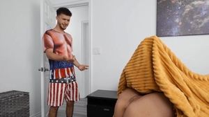 Brazzers Exxtra: Cheating athletic american wearing shorts