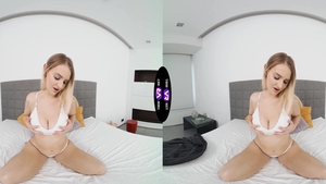 TMWVRNet - Real sex wet wearing panties in shower